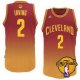 nba cleveland cavaliers #2 kyrie irving red resonate fashion swingman the finals patch stitched jerseys