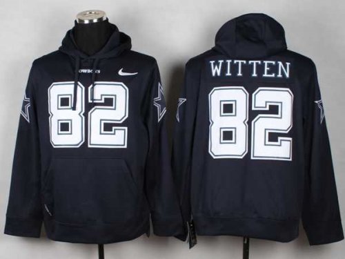 nike nfl dallas cowboys #82 jason witten blue [pullover hooded s
