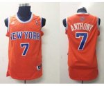 nba new york knicks #7 anthony orange [revolution 30 swingman][n