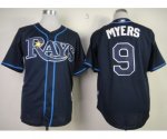 mlb tampa bay rays #9 myers dk.blue jerseys