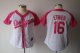 women mlb jersey los angeles dodgers #16 ethler white and pink 2