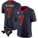 Houston Texans #7 C.J. Stroud Navy Red Stitched Vapor Limited Jersey