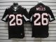nike nfl arizona cardinals #26 wells elite black jerseys