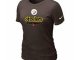 Women Pittsburgh Steelers Brown T-Shirt