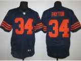 nike nfl chicago bears #34 payton elite blue [orange number]