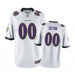 Baltimore Ravens #00 Custom White Nike Game Jersey - Men's