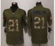 nike detroit lions #21 abdullah army green salute to service lim