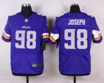 nike minnesota vikings #98 joseph purple elite jerseys