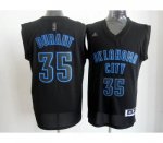 nba oklahoma city thunder #35 durant black jerseys [blue number]