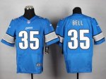 nike nfl detroit lions #35 bell elite blue jerseys