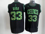 nba boston celtics #33 bird green black jerseys [camo fashion sw