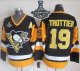 Men Pittsburgh Penguins #19 Bryan Trottier Black CCM Throwback 2017 Stanley Cup Finals Champions Stitched NHL Jersey