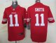 nike nfl san francisco 49ers #11 smith red jerseys [nike limited
