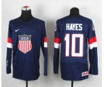 2014 world championship nhl jerseys USA #10 hayes blue