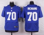 nike new york giants #70 richburg blue elite jerseys