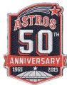 mlb houston astros 50th anniversary patch sewn on sleeves