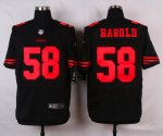 nike san francisco 49ers #58 harold black elite jerseys [oranger