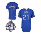 2015 World Series mlb jerseys new york mets #21 duda blue[number