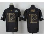 nike nfl seattle seahawks #12 fan black [Elite gold lettering fa