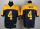 nike green bay packers #4 favre yellow and blue limited jerseys