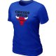 women nba chicago bulls big & tall primary logo blue T-shirt