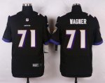 nike baltimore ravens #71 wagner black elite jerseys