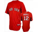 mlb boston red sox #12 napoli red jerseys