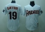Baseball Jerseys san diego padres #19 gwynn m&n white(black stri