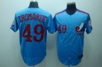 Baseball Jerseys montreal expos #49 cromartie m&n blue