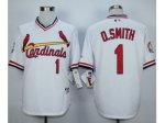 MLB St. Louis Cardinals #1 Ozzie Smith White 1982 jerseys