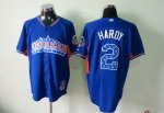 mlb 2013 all star baltimore orioles #2 hardy blue jerseys