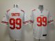 nike nfl san francisco 49ers #99 smith white jerseys [game]