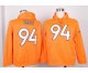 nike nfl denver broncos #94 ware orange [pullover hooded sweatsh
