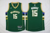 nba milwaukee bucks #15 monroe green 2016 new jerseys
