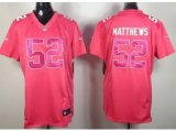 nike women nfl green bay packers #52 matthews pink jerseys