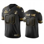 Custom Chiefs Black Super Bowl LIV Golden Edition Jersey