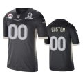 New England Patriots Custom Anthracite 2021 AFC Pro Bowl Game Jersey