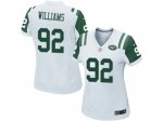 Women Nike New York Jets #92 Leonard Williams white Jerseys