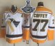 Men Pittsburgh Penguins #77 Paul Coffey White Yellow CCM Throwback 2017 Stanley Cup Finals Champions Stitched NHL Jersey