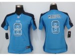 Women Nike Carolina Panthers #8 Mariota Blue Strobe Jerseys