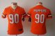nike women nfl chicago bears #90 peppers orange jerseys [nike li