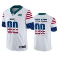 Custom Philadelphia Eagles White Independence Day Stars & Stripes Jersey