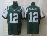 nike nfl new york jets #12 namath elite green jerseys
