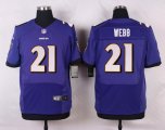 nike baltimore ravens #21 webb purple elite jerseys