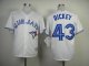 mlb toronto blue jays #43 dickey white jerseys