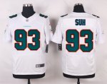 nike miami dolphins #93 suh white elite jerseys