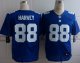 nike nfl new york giants #88 harvey elite blue jerseys [harvey]