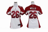 nike women nfl arizona cardinals #26 wells white cheap jerseys