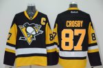Men Pittsburgh Penguins #87 Sidney Crosby Black Alternate Stitched NHL Jerseys