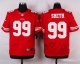 nike san francisco 49ers #99 smith red elite jerseys